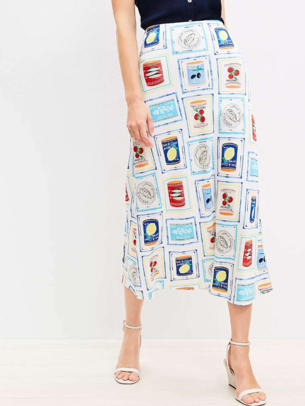 Loft summer print skirt